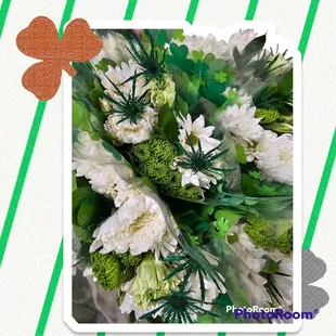 st Patrick's day flowers, send a treat