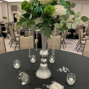 gala events florals with rental vase