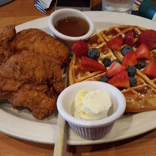 food, waffles