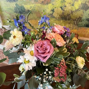 Bridal bouquet 2 that touch of sagey eucalyptus really made the difference and the brides LOVED the look.