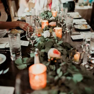 floral table runners photo: Gabe Segura