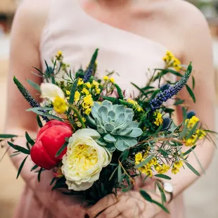 bridesmaid's boho bouquet