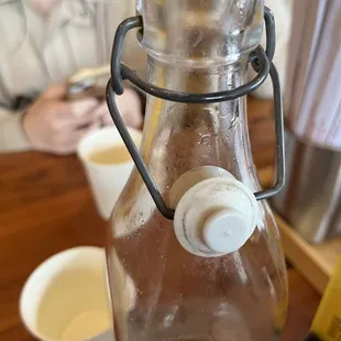 Dirty water bottle cap.