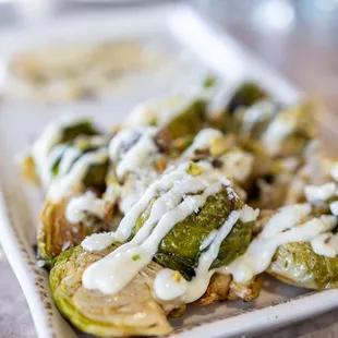 Roasted Brussels Sprouts ($8)