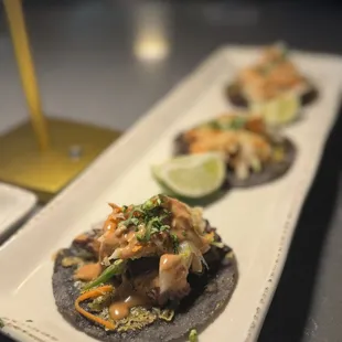 Steak tacos were really good and juicy