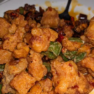 Chong Qing Chicken. Extremely spicy and delicious.