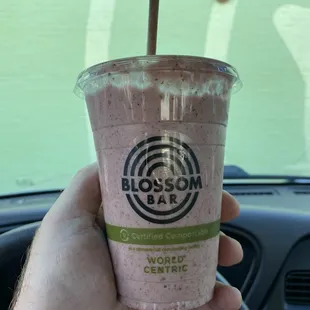 Cherry Pie Smoothie w/ Almond Butter