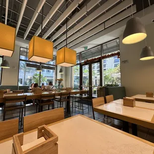 the interior of the restaurant
