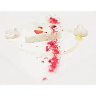 Strawberry-Chamomile Panna Cotta