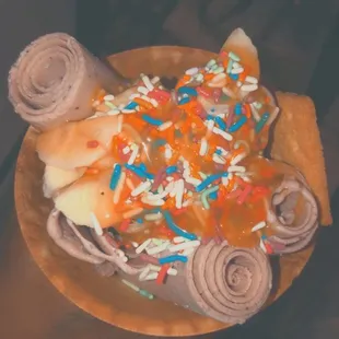 Lavender and blueberry cream