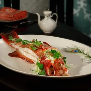 Steamed Live Coral Cod