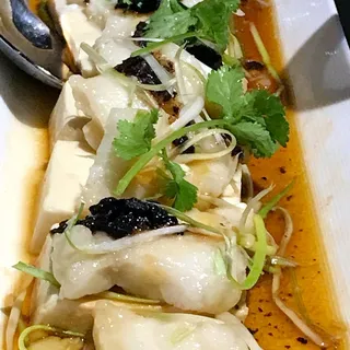 Steamed Sea Bass and Tofu