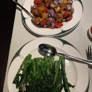 Pan-Fried Scallop and Bell Peppers