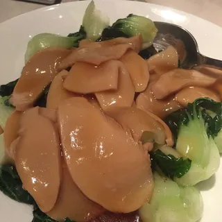Braised Bai Ling Mushrooms with Baby Bok Choy