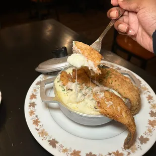 chicken wings and fried chicken, food