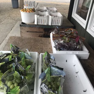 a variety of fruits and vegetables