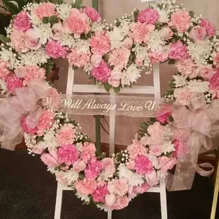 Heart of Gold standing Easel