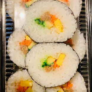 Maki sushi.Their maki sushi is on the bigger size.