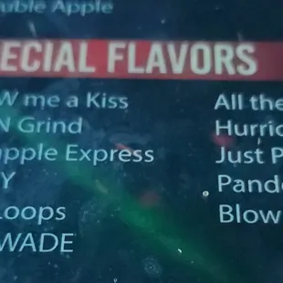 special flavors