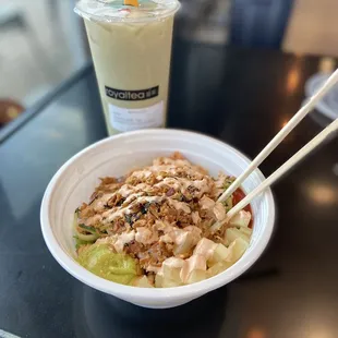 Salmon Regular Blowfish Poke