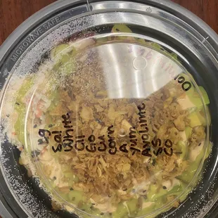 Her hand writing was perfection. My order written