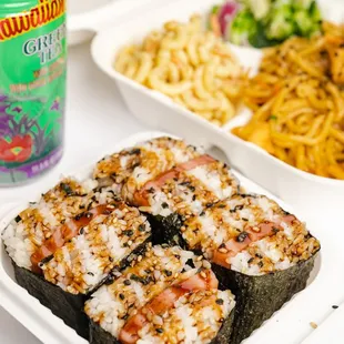 a variety of food items