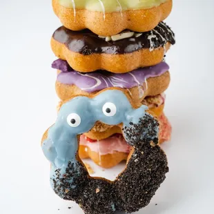 donuts, food, dough desserts