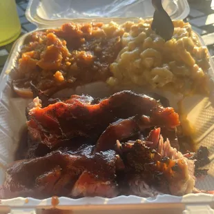 Pork Ribs Plate with Macaroni &amp; Cheese and Candied Yams - Candied Yams (Small)