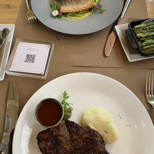 Scottish Salmon, New York Strip