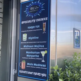 $18 specialty drinks