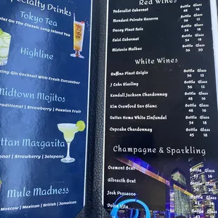 drink menu