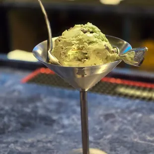 Mint chocolate chip gelato