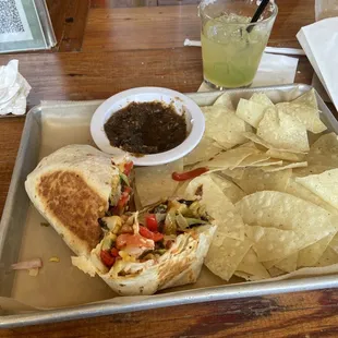 Veggie Burrito...margarita