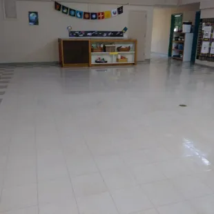 VCT flooring. Strip &amp; Re Wax