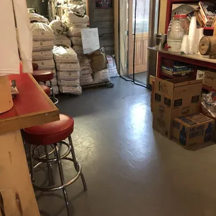 the inside of a brewery