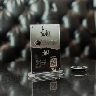 a closeup of the award