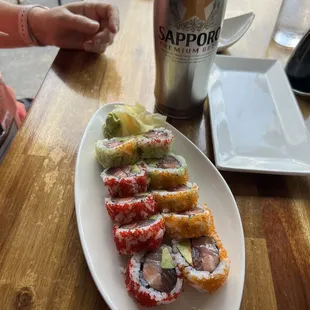 The Darwin roll. Survival of the fittest?  Very tasty.