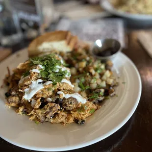 Hangover Scramble with added tinga