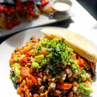 Spicy Tex Mex Tofu Hash