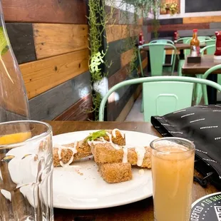 Churro French toast in the back was absolutely delicious!!!