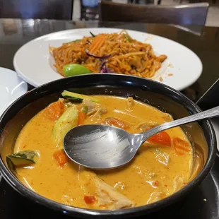 Pad Thai and Penang curry.