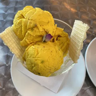 Persian Ice cream with pistachios