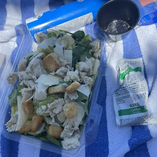 Chicken Caesar salad- was good