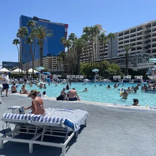 View or pool from our lounge daybed @ 2:30pm