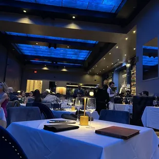 The restaurant area
