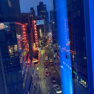 The view from our table at Blu