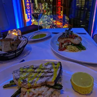 grilled fish, food