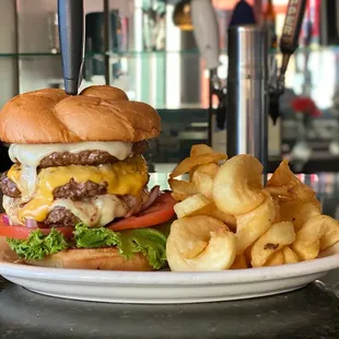 Trio Burger and fries