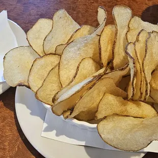 Chips appetizer with ranch dressing