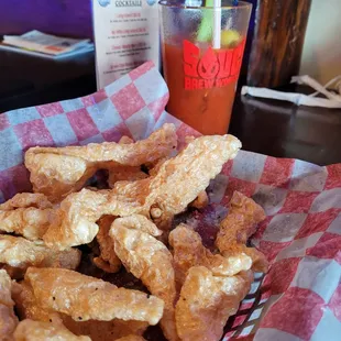 Fresh Cooked Pork Rinds